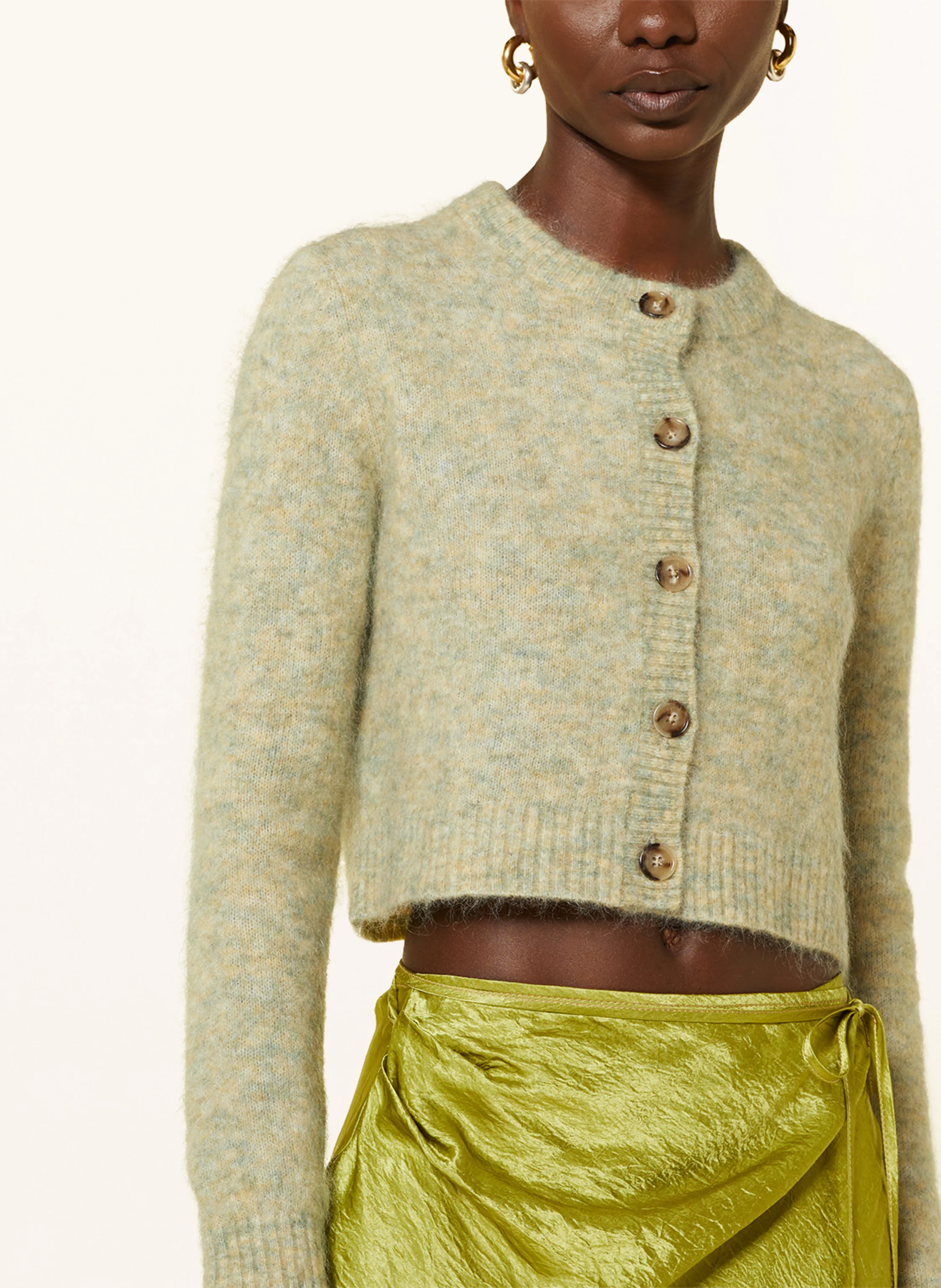 Acne Studios Cropped-Strickjacke mit Mohair
