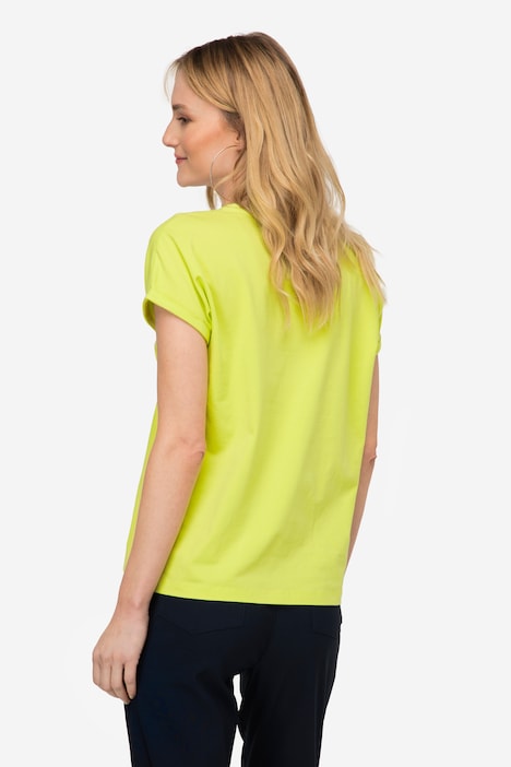 T-Shirt, oversized, LOVE, V-Ausschnitt