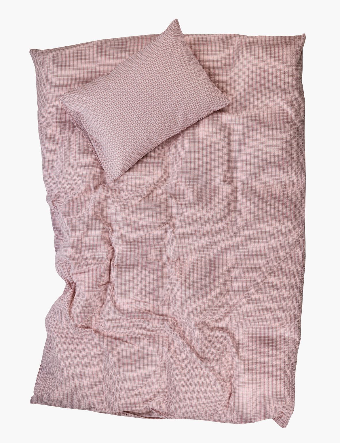 Krepp sengesett rosa - 140x200 cm