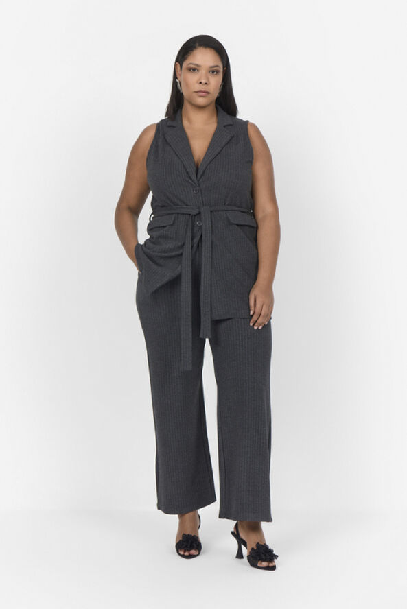 Wasabiconcept Curvy WA-JUNIPER 2 Vest Mørk grå 99780c dk grey melange combi