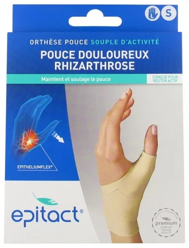 Epitact Orthèse Pouce Gauche Souple D'activité Rhizarthrose Taille S - 1 Unité