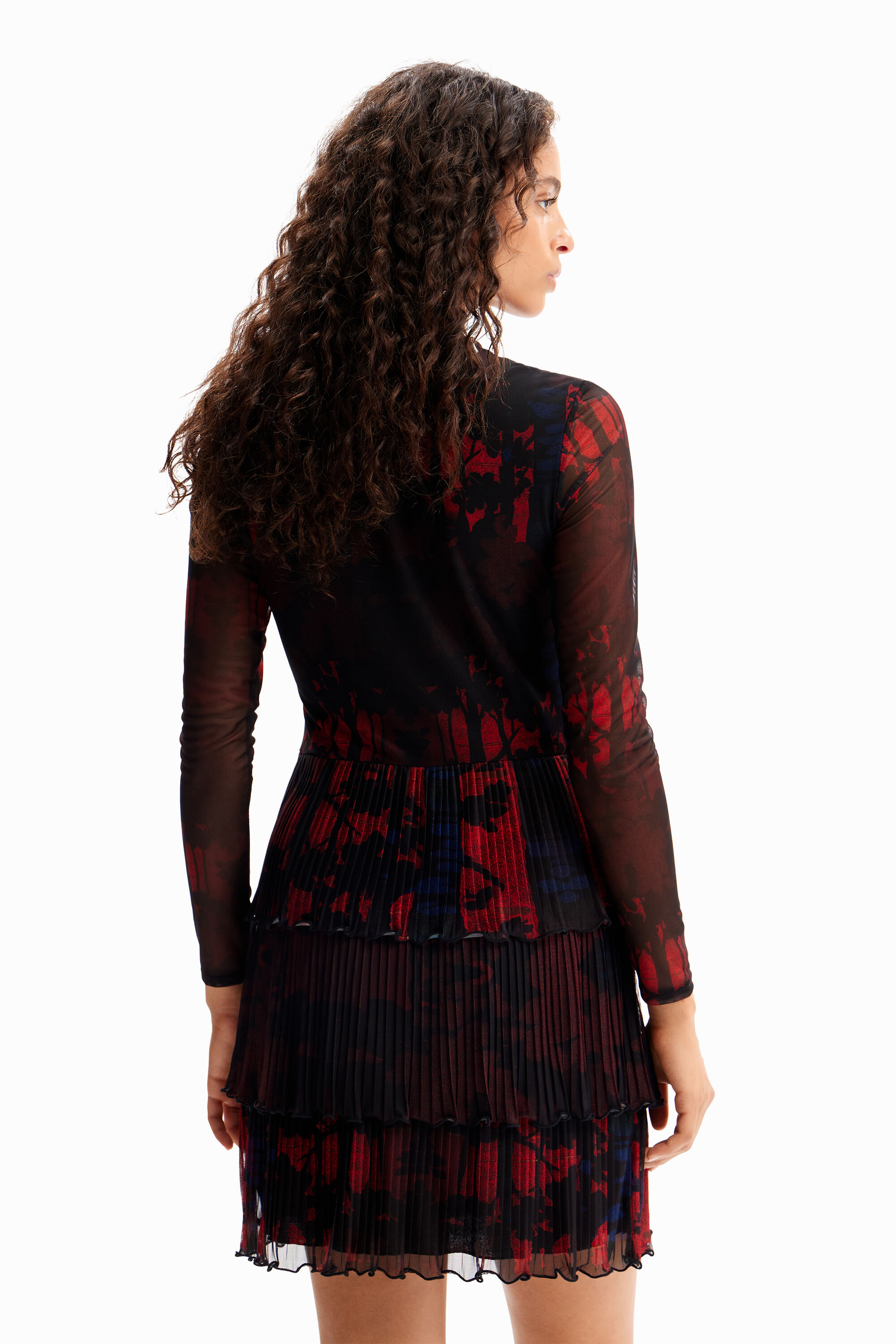 Robe courte plissée M. Christian Lacroix