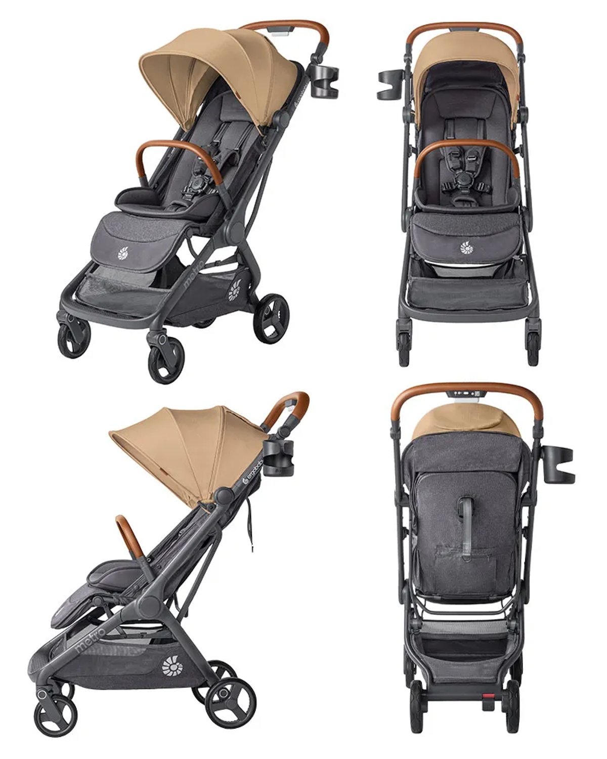 Metro 3 Deluxe Reisevogn, Premium – Kompakt Reisetrille | Fra Nyfødt til 22 kg/4 år