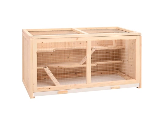 VIDAXL - Cage à hamster 104x52x54 cm bois massif de sapin
