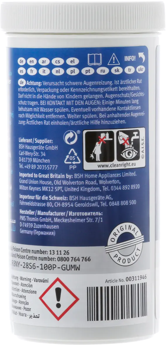 Reiniger voor RVS oppervlakken - 100 gram 00311946