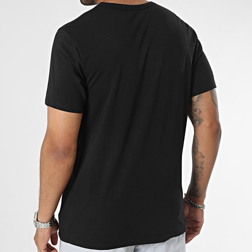 Ensemble Tee Shirt Et Short Jogging NM2183E Noir Gris Chiné