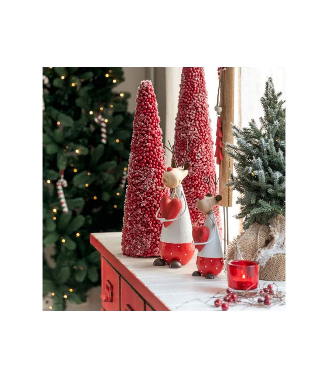Paris Prix - Sapin De Noël à Led pot Jute 45cm Vert