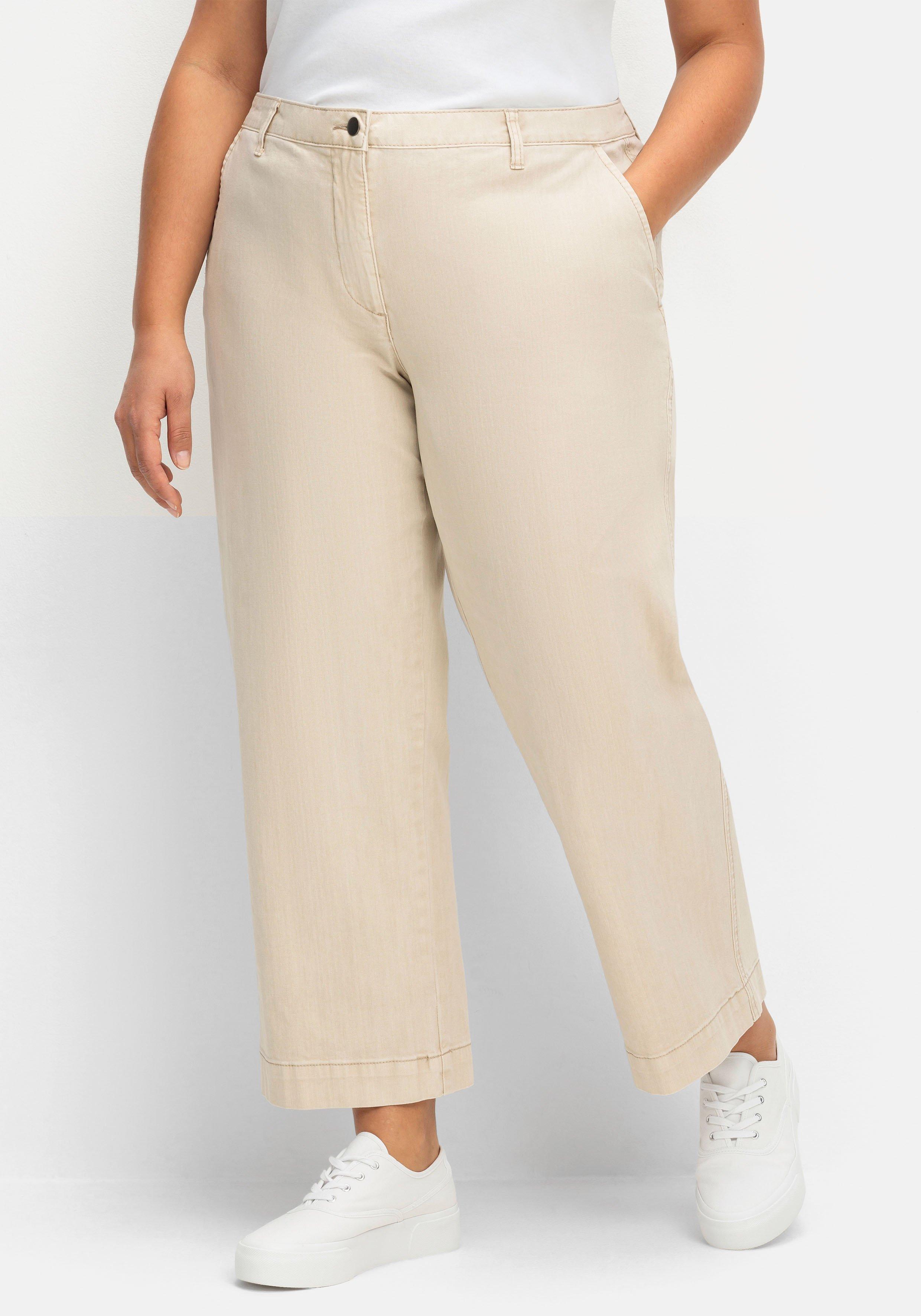 Culotte aus weichem Twill, in gewaschener Optik