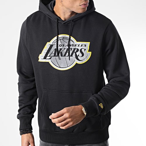 Sweat Capuche Large Outline Logo Los Angeles Lakers Noir