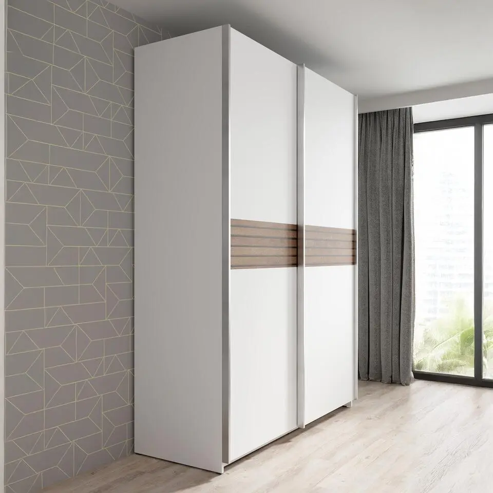 Meubella - Kledingkast Mendoza - Wit - 150 cm