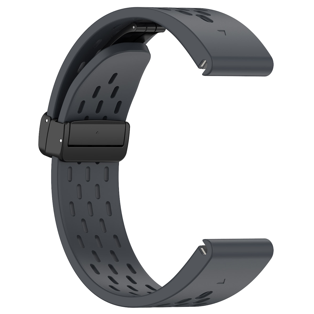 22 mm silikon klokkerem for Garmin Epix Pro 47 mm/Fenix 7/Fenix 7 Pro Mørk grå