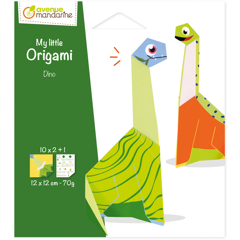 Mandarine Origamipapier Pterodaktylus, 12 x 12 cm, assortiert, 20 Blatt