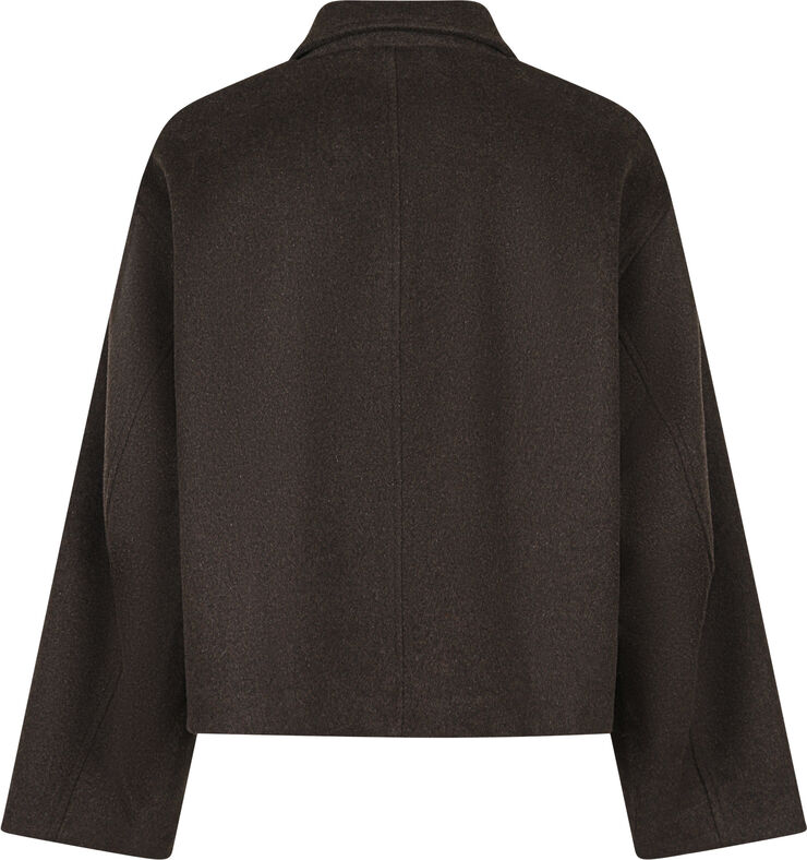 Neo Noir Hamra Wool Jacket Chocolate brown