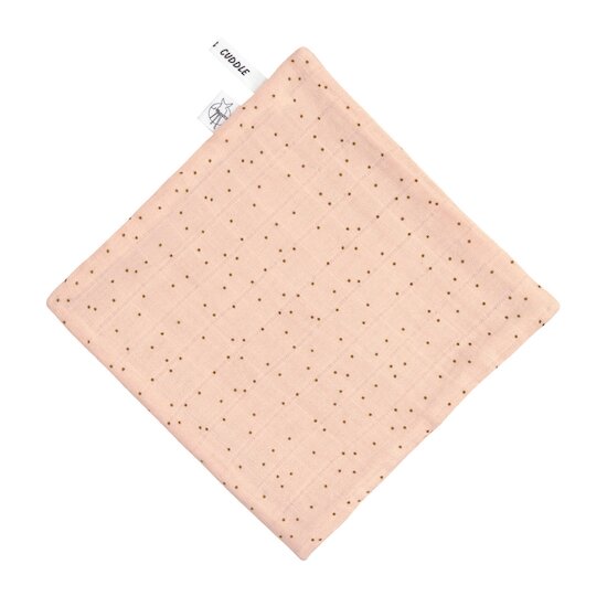 Lot de 3 débarbouillettes en mousseline   Pois rose-pêche        de               Lässig