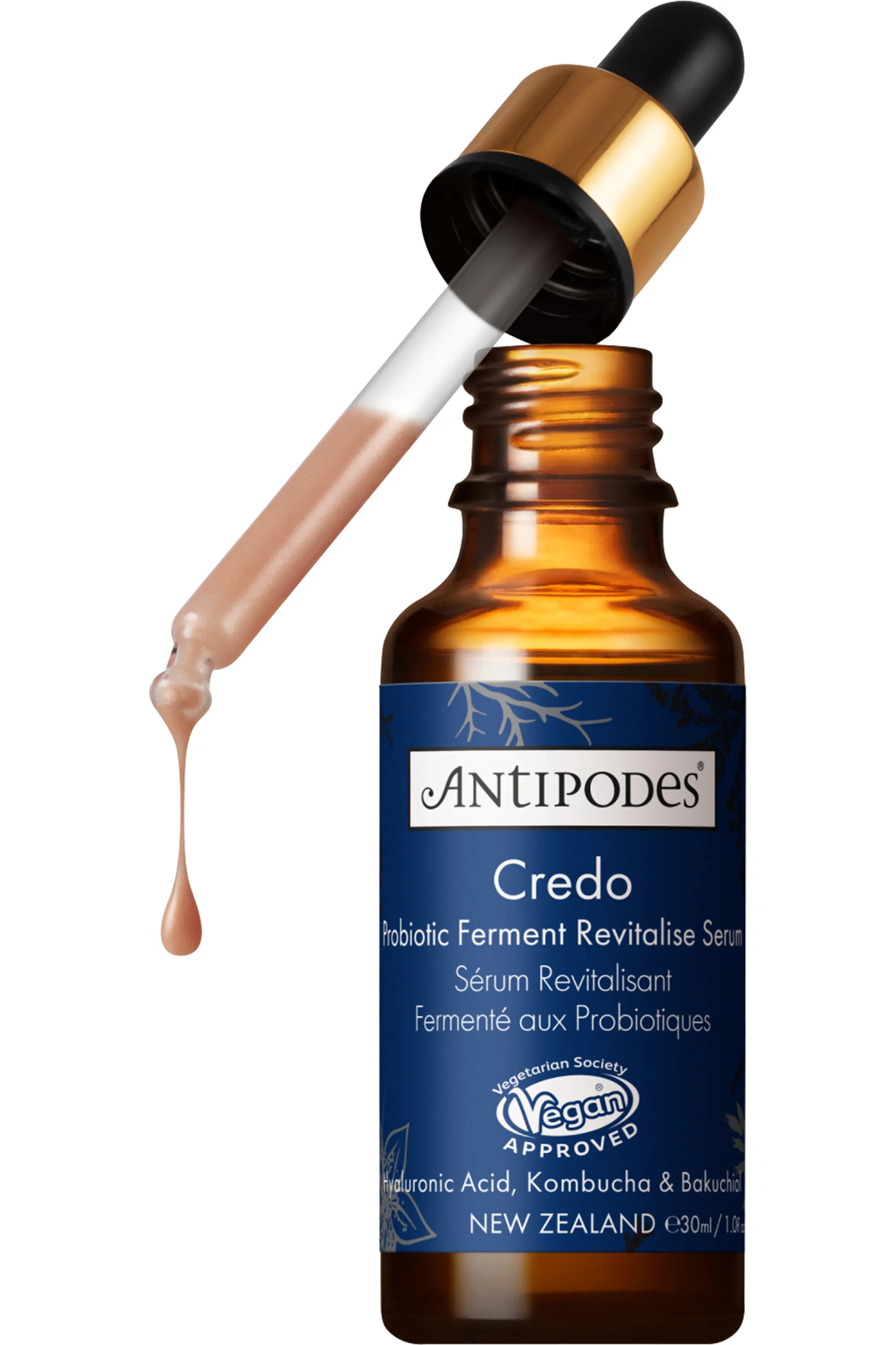 Antipodes Sérum revitalisant pour peaux stressées aux probiotiques Crédo-30 ml