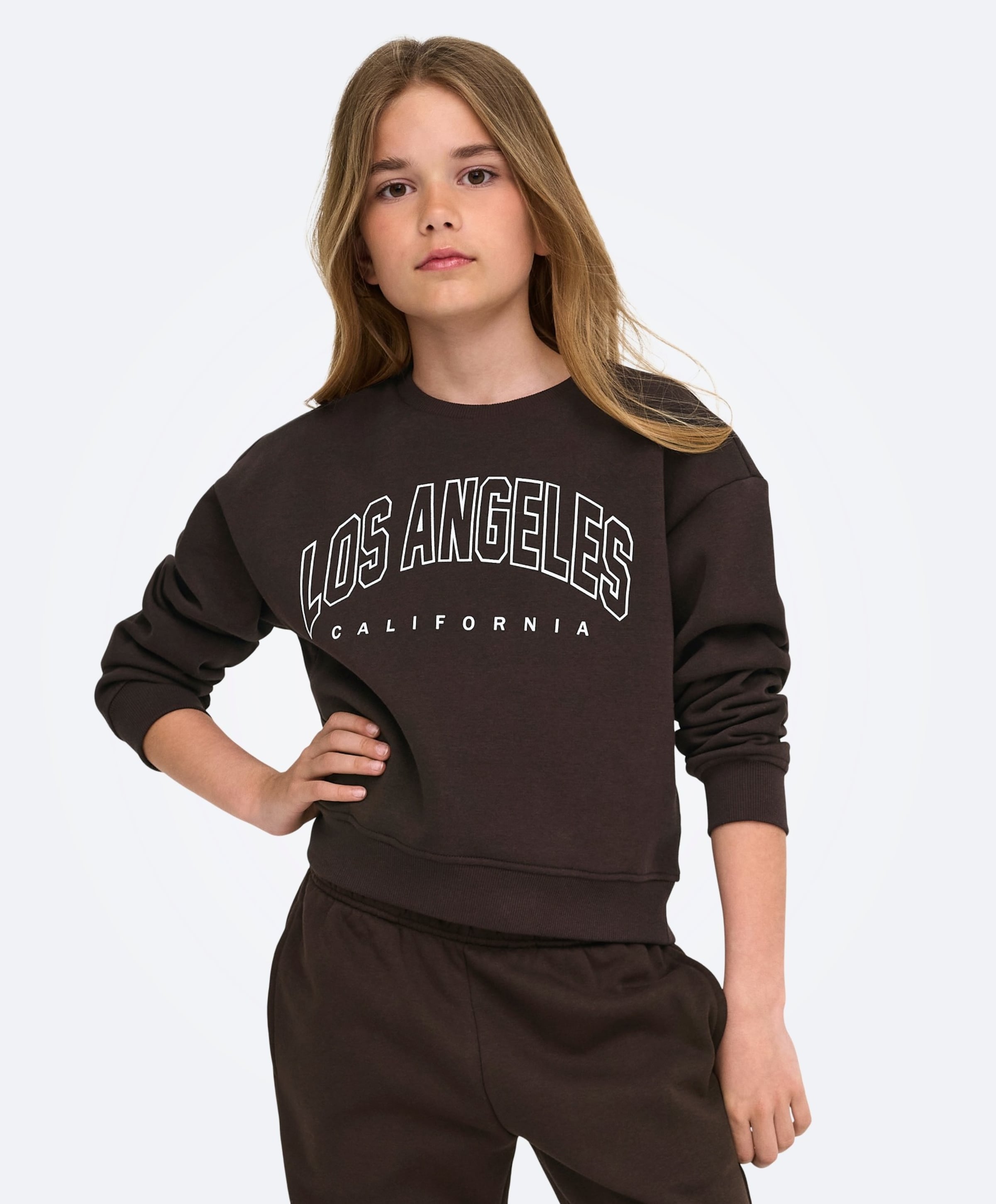 Only Meisjes sweater bruin