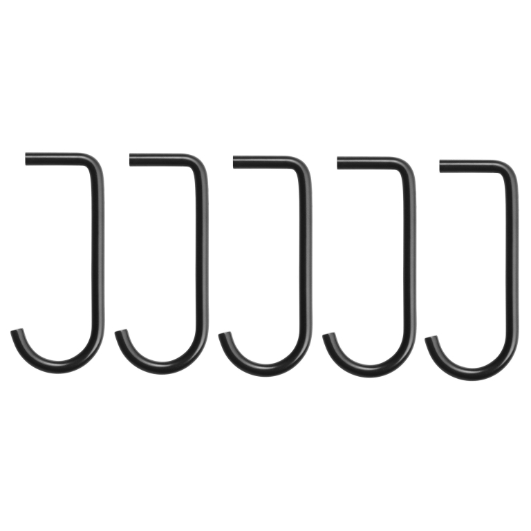 String Furniture Hook set van 5 zwart
