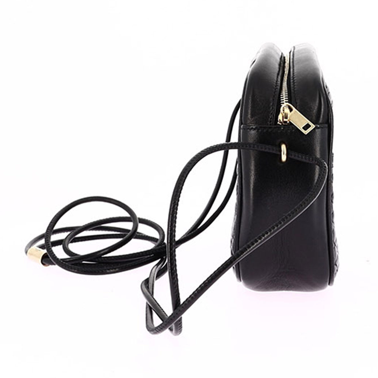 Saint Laurent Sac bandoulière Caméra en Cuir d'Agneau noir - Très bon état - L.21 cm