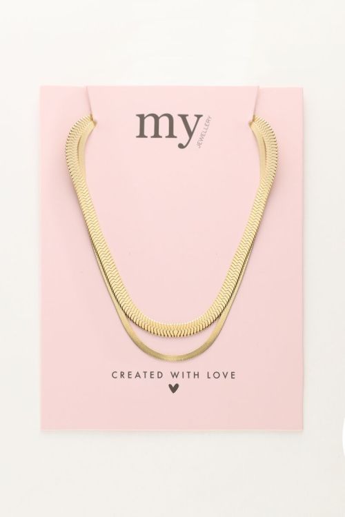 Dubbele platte schakelketting