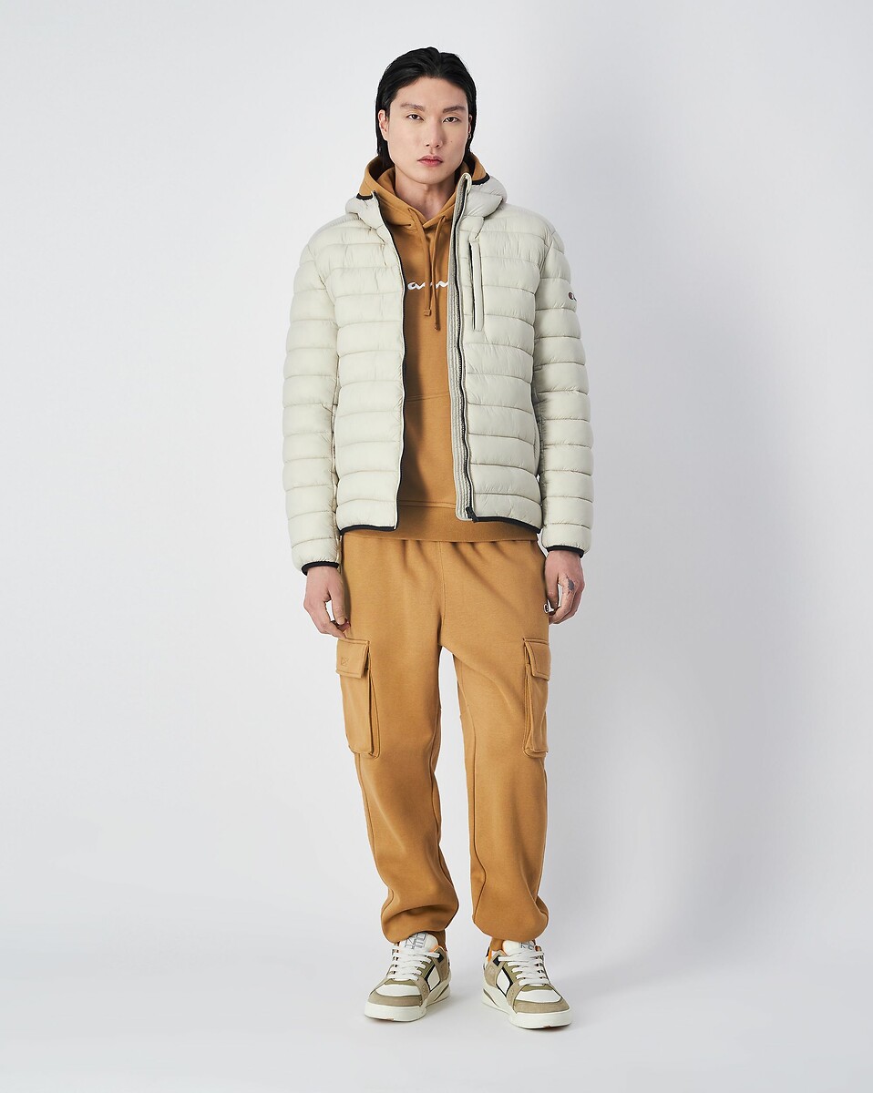 CHAMPION<br>Jaqueta curta de plumas com capuz