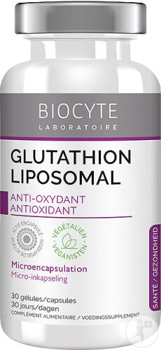 Biocyte Glutathion Liposomal Complément Alimentaire Anti-Oxydant 30 Gélules