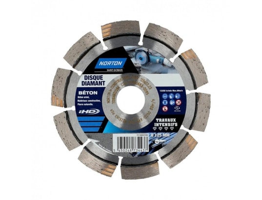 NORTON - Découpeur universel Disque diamant intensif segmenté pour matériaux de construct...