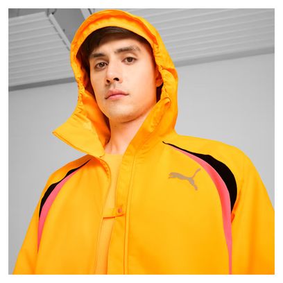 Veste imperméable Puma Run Orange / Rose Homme