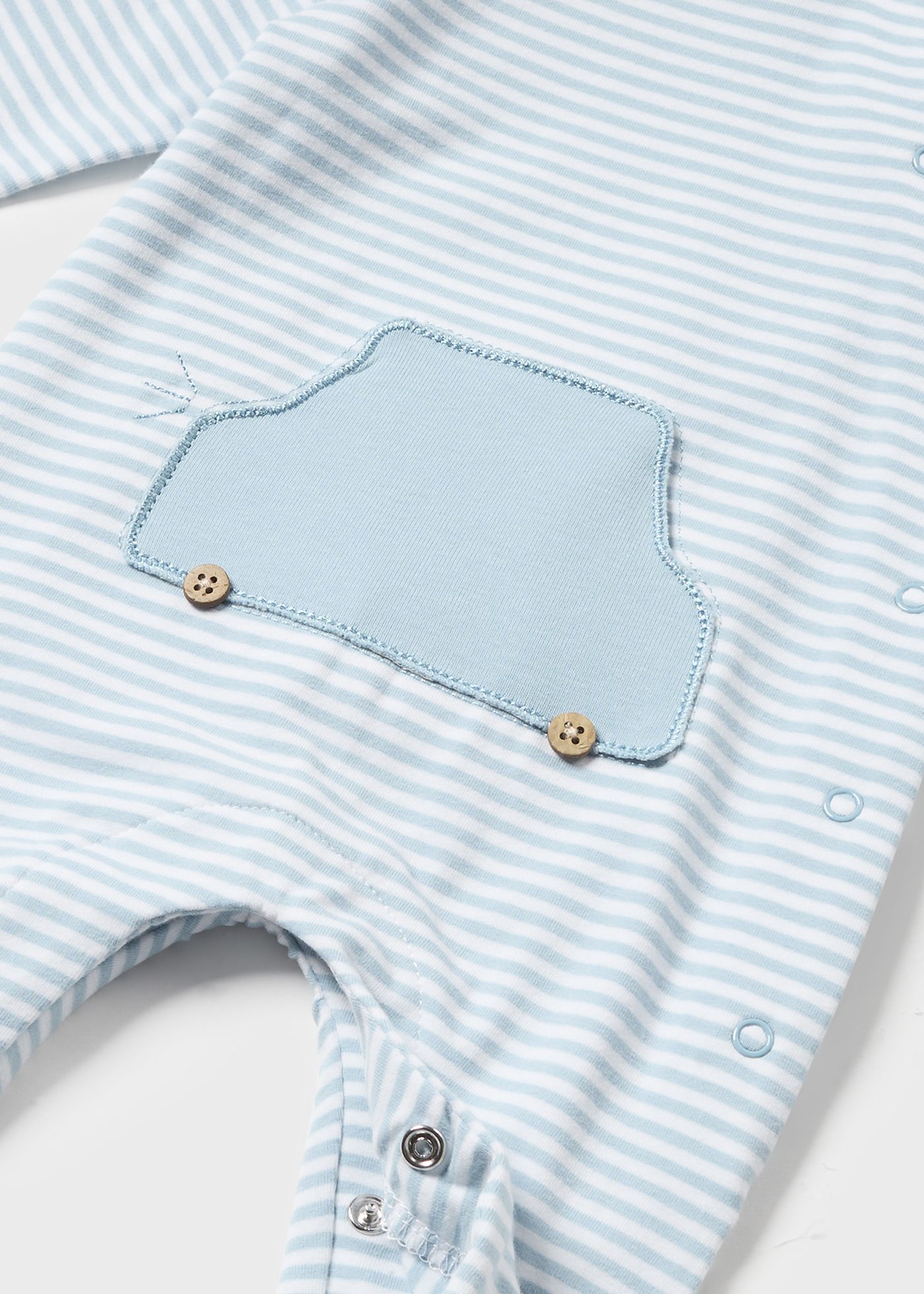 Conjunto de 2 macacões compridos Better Cotton para recém-nascidos, Niagara