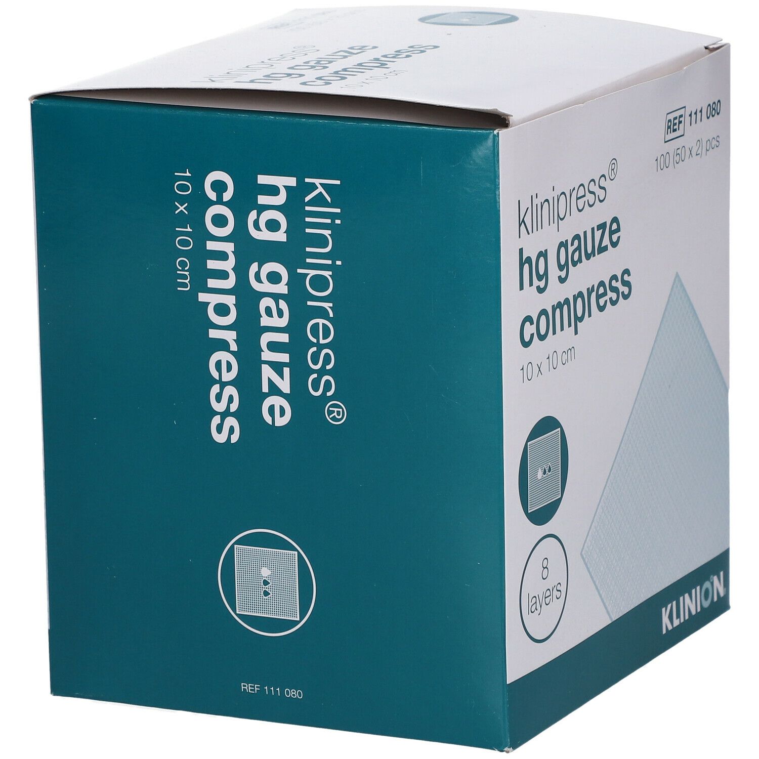 KLINION® klinipress® hg Gazekompresse 10 x 10 cm