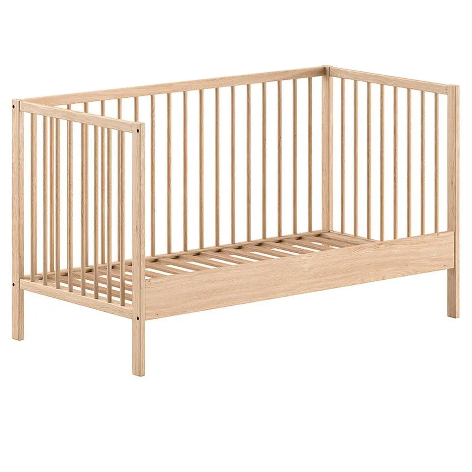 Peuterbed Dino 70x140cm - verstelbaar - dennenhout