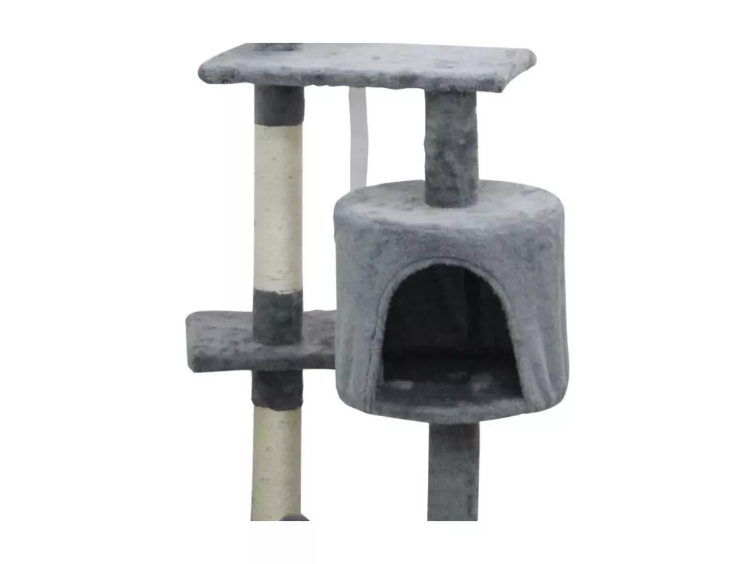 Arbre à chat 40 x 40 x 114 cm - Gris