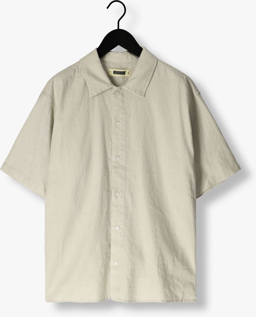 WOODBIRD mint woodbird casual overhemd wbbanks linen shirt