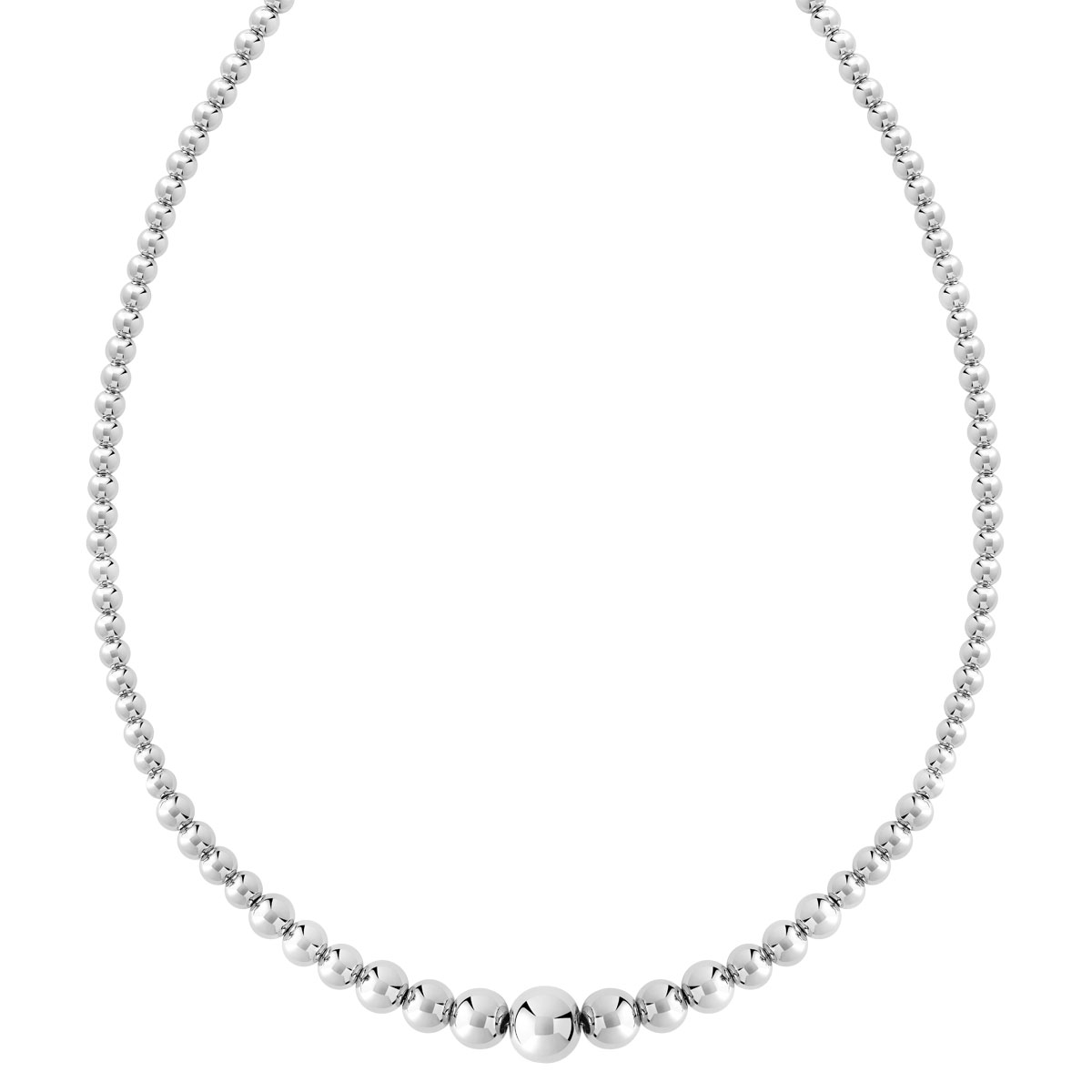 Collier argent 925 boules 42 cm