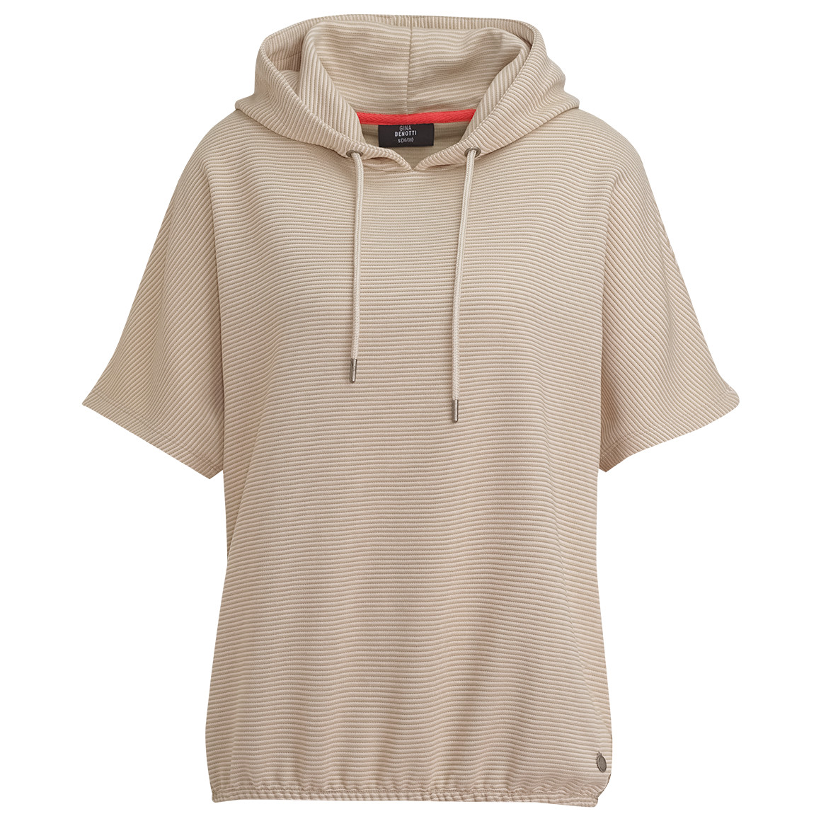 Gina Benotti Damen T-Shirt mit Kapuze beige / creme