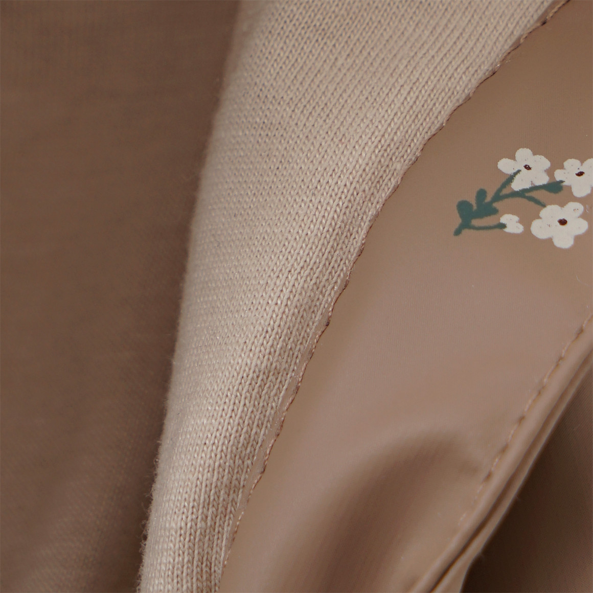 Topomini Pure Collection Baby Regenjacke mit recyceltem Material hellbraun