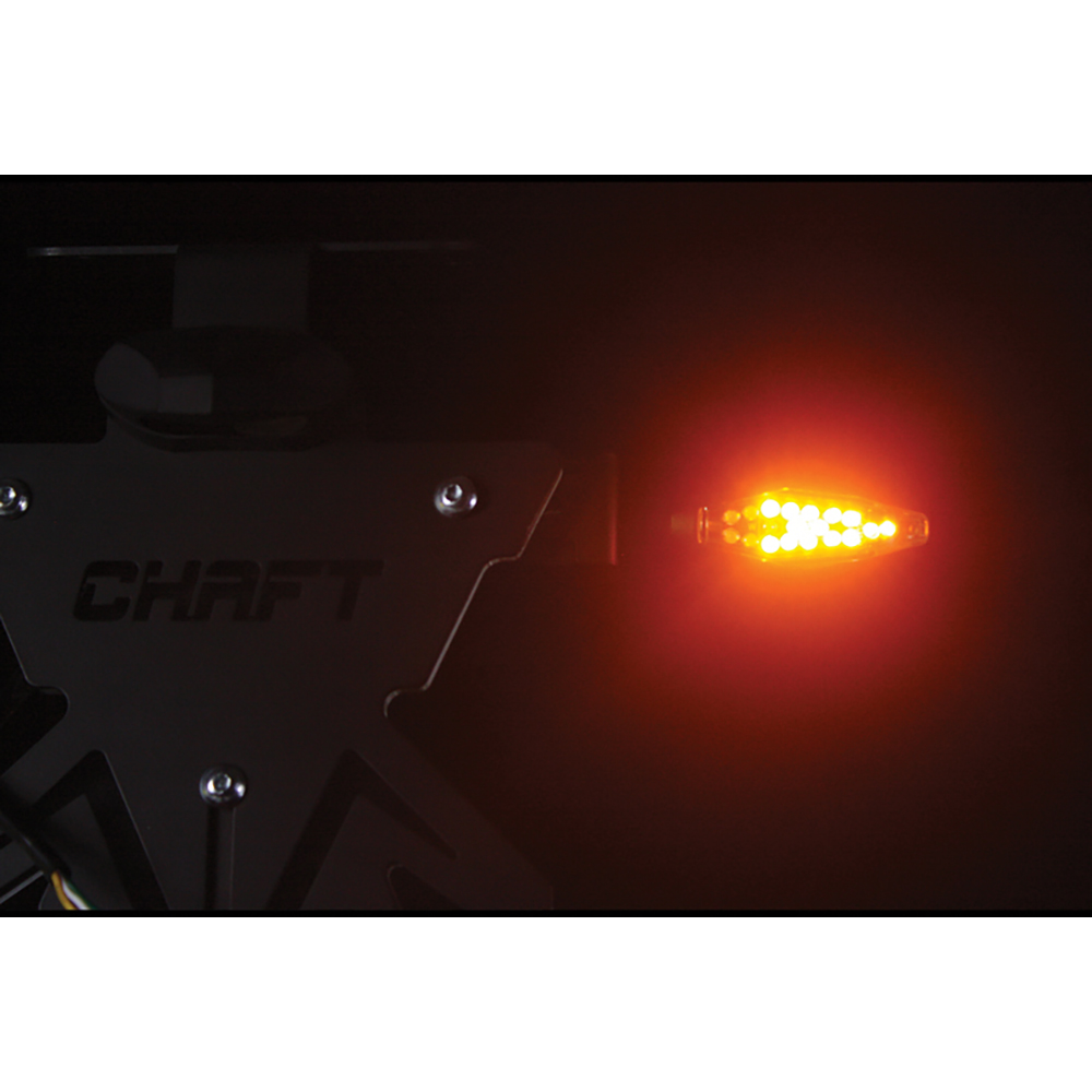 Chaft - Clignotants LED Multi Fonctions Wanted Noir / Transparent