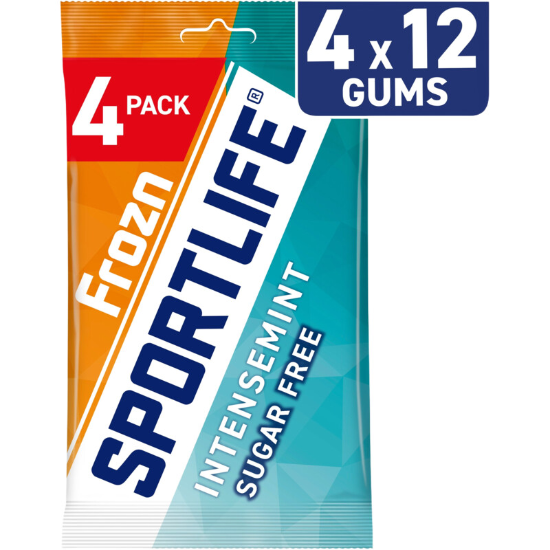 Sportlife Frozn intensemint sugar free gums 4-pack