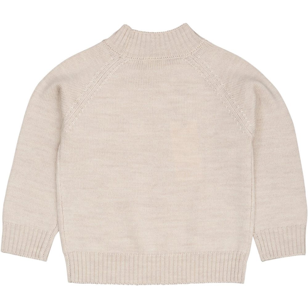 Køb COPENHAGEN COLORS Pale Cream Mel. Pull Over m/ Rullekrave