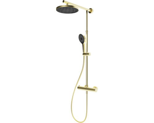 Douchekolom incl. thermostaat SCHULTE DuschMaster Rain Classic Express Plus goud mat EP964028 283