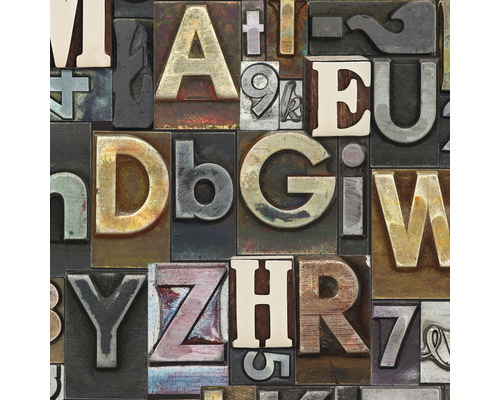 Pop-up paneel zelfklevend 30069-1 Letters bruin