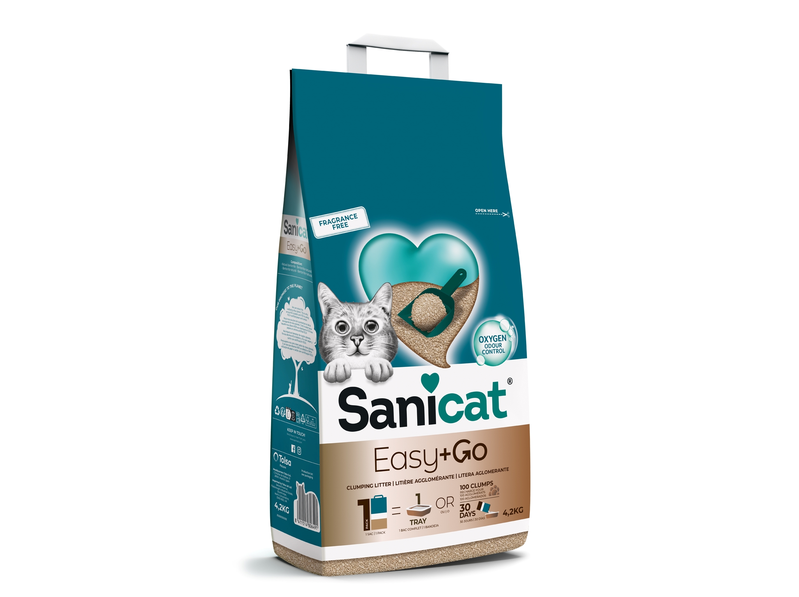 AREIA AGLOMERANTE SANICAT EASY & GO 4.2KG
