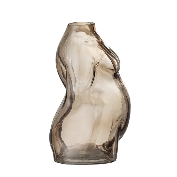 Bloomingville - Evie Vase, H 19 cm, braun