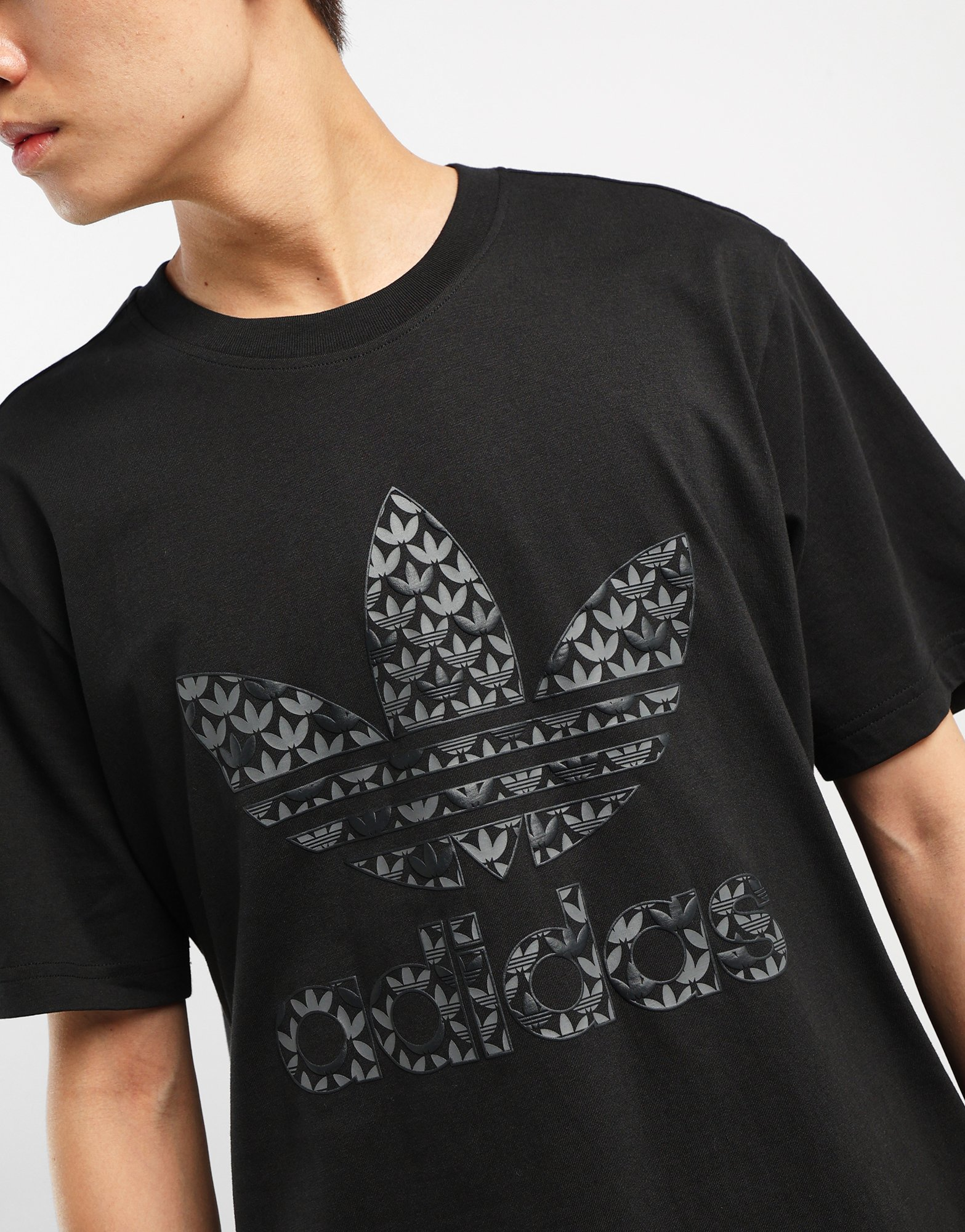 adidas T-shirt graphique monogramme classique