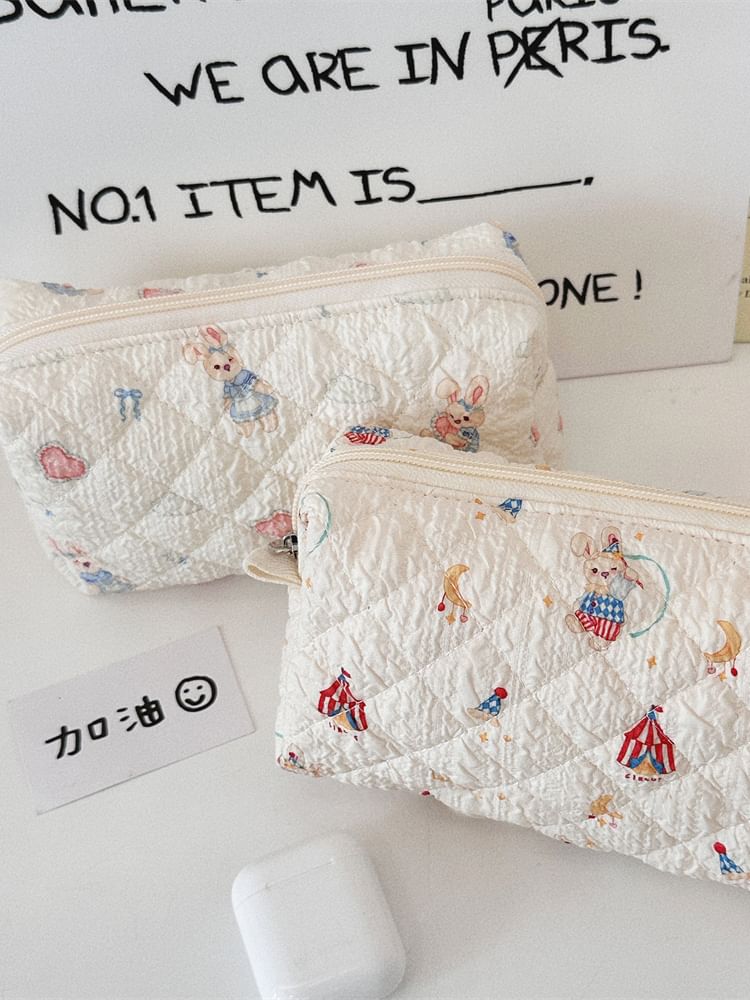 Bitabis - Make-uptas / etui van bedrukte stof (verschillende designs)