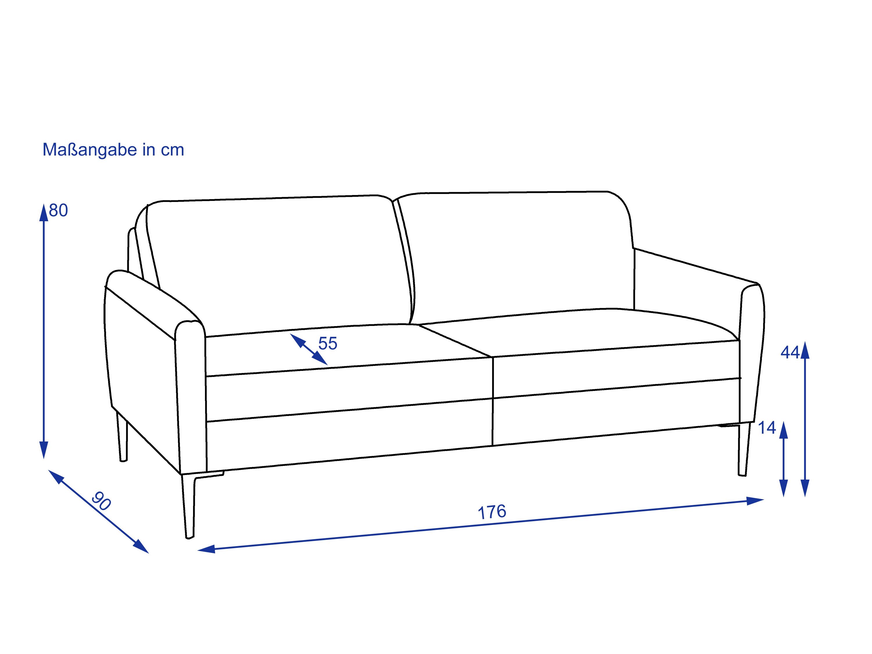 Sofa Sofamanufaktur 2 Sitzig WALLACE