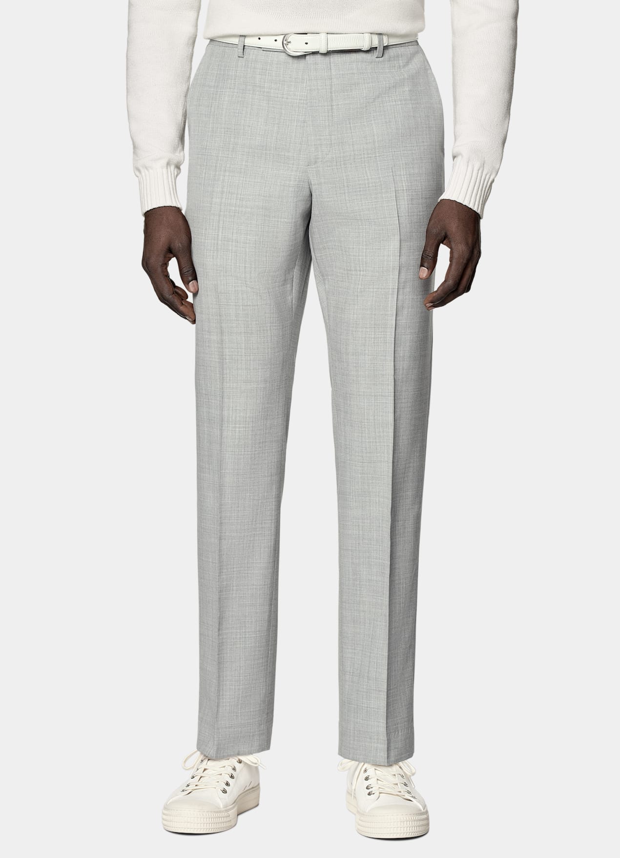 Costume sur mesure Custom Made gris clair