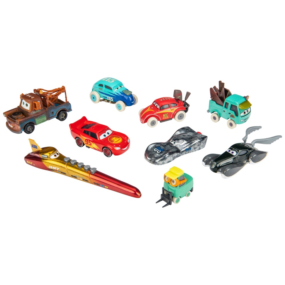 und Pixar Cars On The Road Salt Fever 9er-Pack