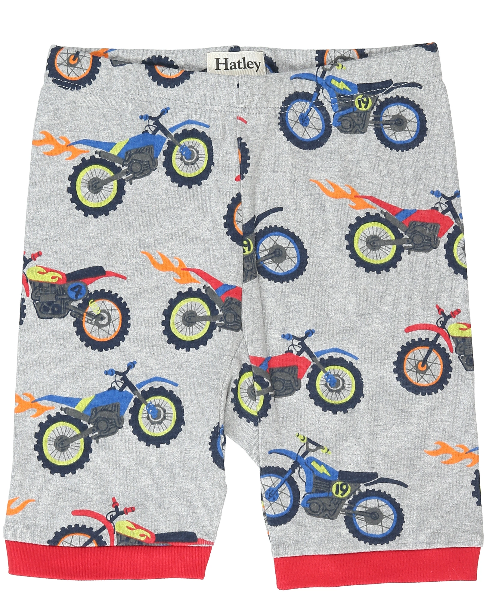 Schlafanzug DIRT BIKES kurz in grey melange