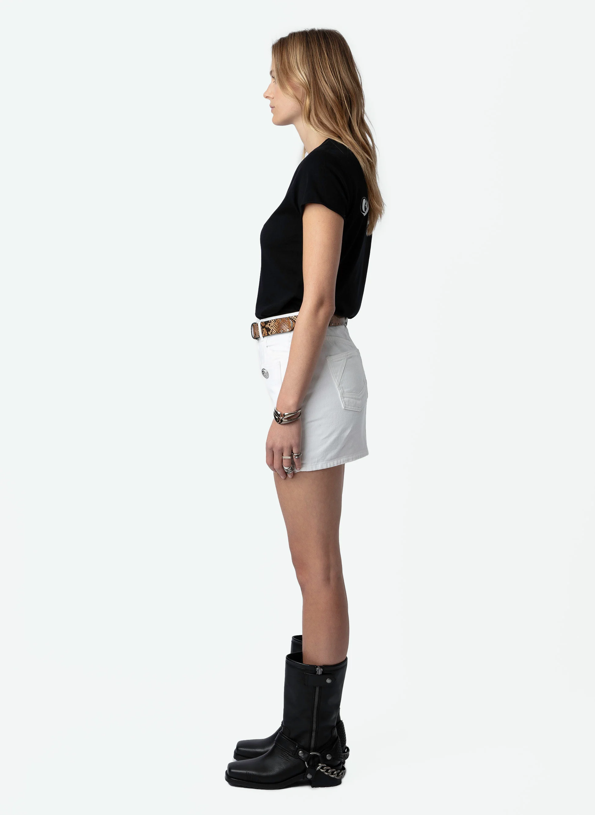 Tee-shirt tunisien en coton biologique | Noir