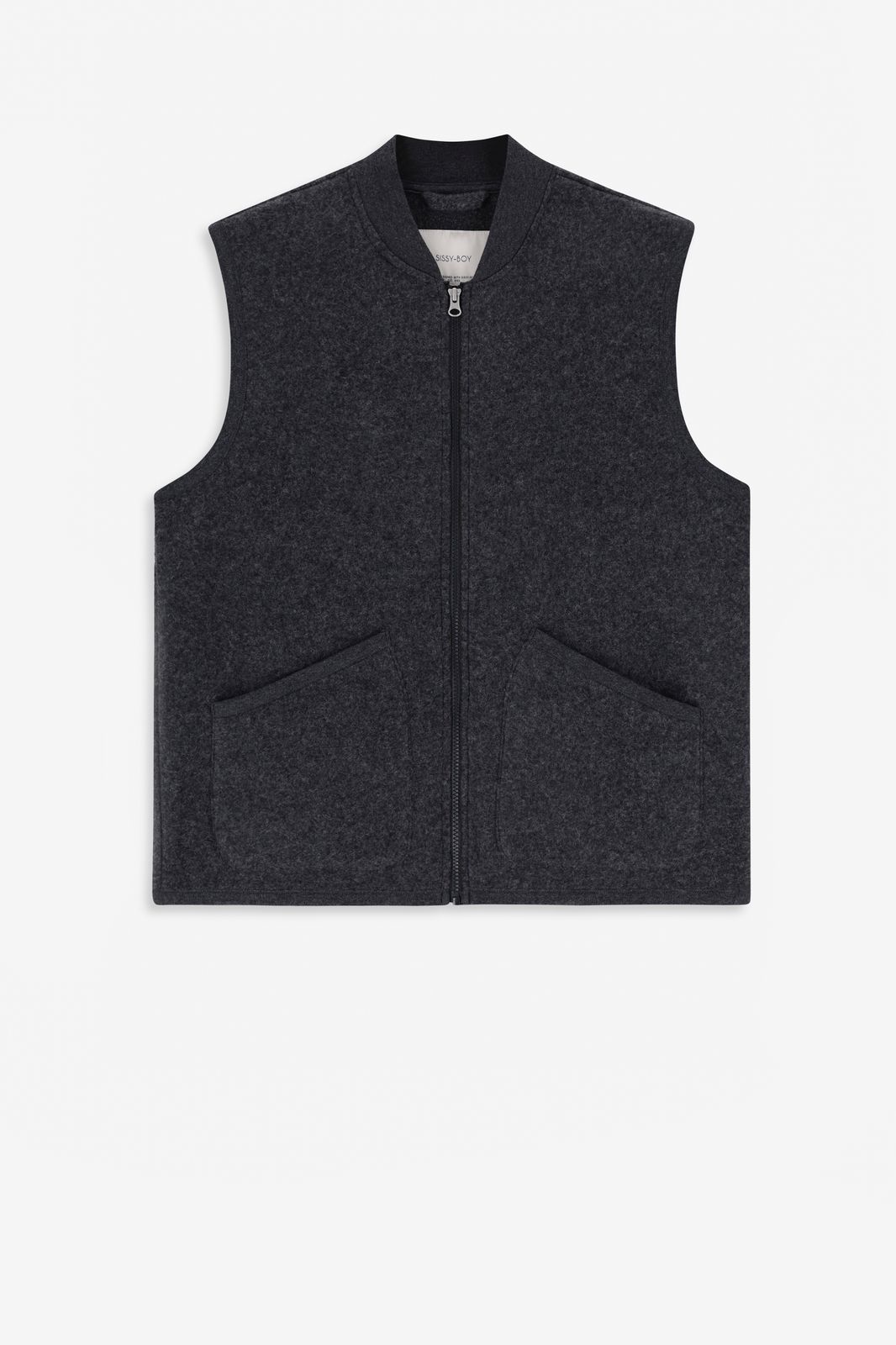 Donkergrijze bodywarmer